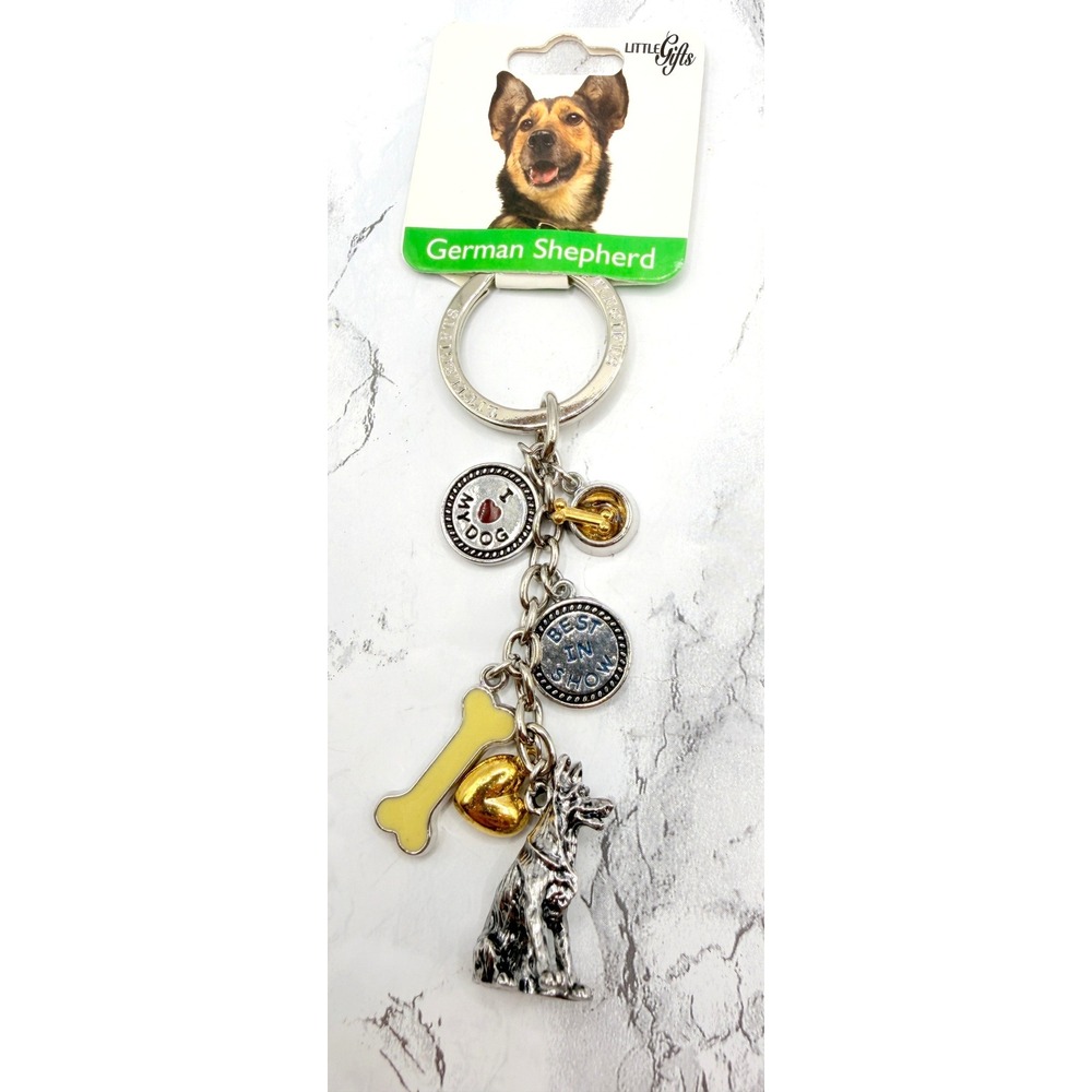 Little Gifts German Shepherd Dog Charm Keychain Bag Charm New